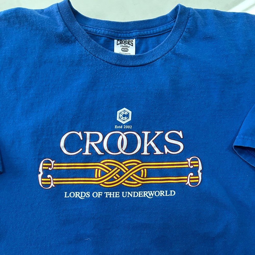 Crooks & Castles Blue Graphic Tee